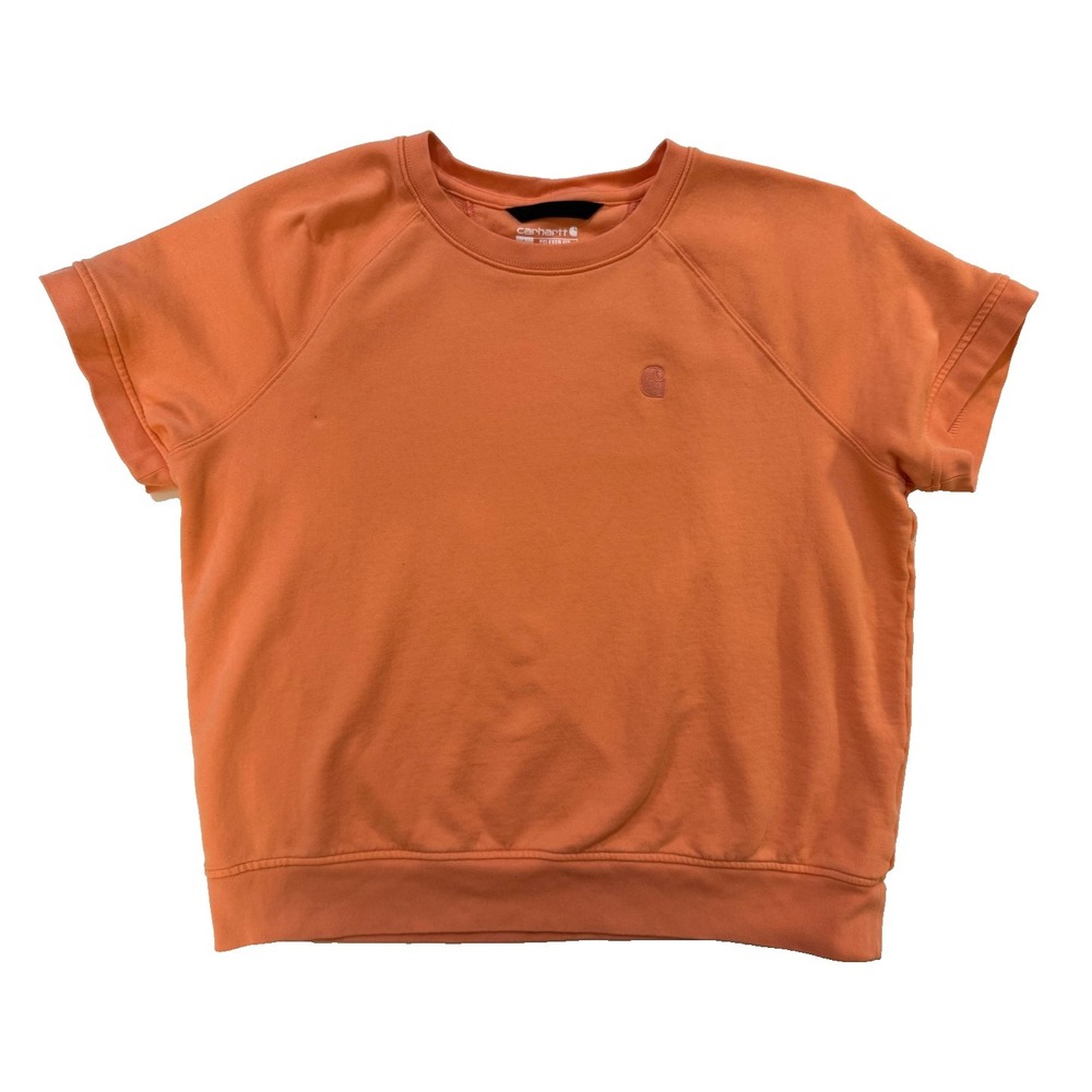 Carhartt T‎ Shirt Womens Orange Relaxed Fit Workwear Utility